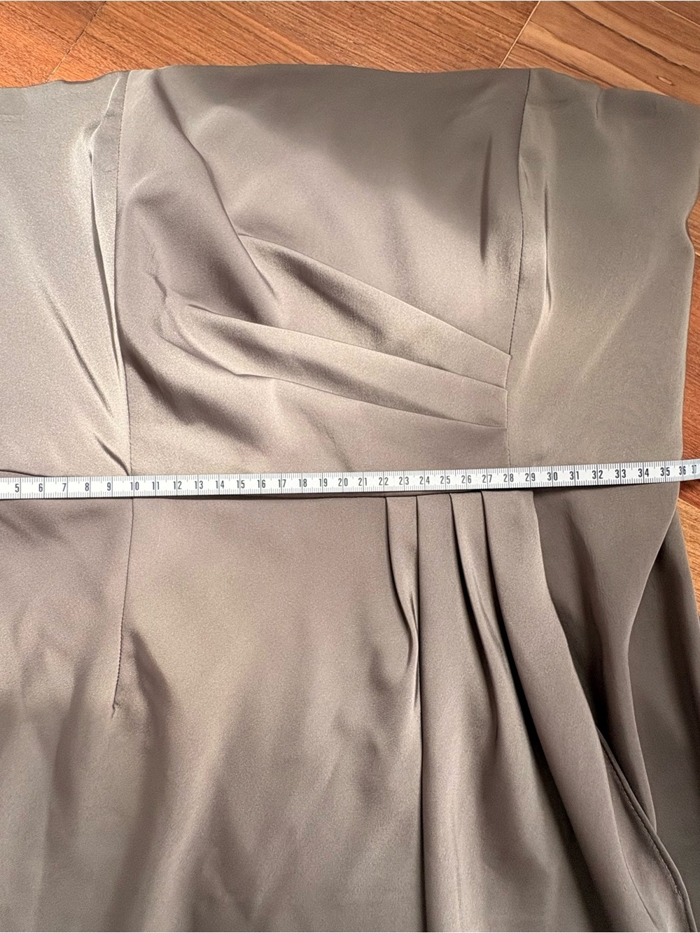 Banana Republic Strapless Taupe Mini Dress wrinkle-resistant - Picture 11 of 14